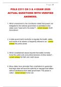 POLS 2311 CH 3 & 4 EXAM 2026  ACTUAL QUESTIONS WITH VERIFIED  ANSWERS&period; 