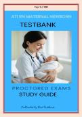 ATI RN Maternal Newborn 2023  Proctored Exam Complete 70 Questions  With Detailed Verified Answers &lpar;100&percnt;  Correct Answers&rpar; &sol;Already Graded A&plus; 