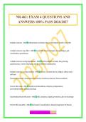 NR 462&colon; EXAM 4 QUESTIONS AND ANSWERS 100&percnt; PASS 2026&sol;2027