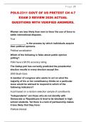 POLS 2311&colon; GOVERNMENT OF THE  US 2026 ACTUAL QUESTIONS WITH  VERIFIED ANSWERS&period;