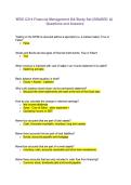 WGU C214 Objective Assessment Financial Management Exam Questions and Answers Updated &lpar;2026&sol;2027&rpar; &lpar;Verified Answers&rpar;