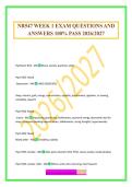 NR547 WEEK 1 EXAM QUESTIONS AND ANSWERS 100&percnt; PASS 2026&sol;2027
