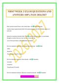 NR547 WEEK 2 EXAM QUESTIONS AND ANSWERS 100&percnt; PASS 2026&sol;2027