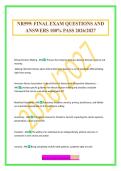 NR599&colon; FINAL EXAM QUESTIONS AND ANSWERS 100&percnt; PASS 2026&sol;2027