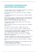STATIONARY ENGINEER EXAM QUESTIONS AND ANSWERS