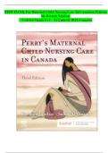 Maternal Child Nursing Care in Canada&comma; 3rd Canadian Edition  &ndash; Test Bank &ndash; Keenan&comma; Lindsay&comma; Sams&comma; O&rsquo;Connor &ndash; Chapters 1&ndash;25