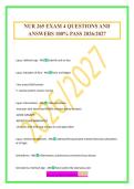 NUR 265 EXAM 4 QUESTIONS AND ANSWERS 100&percnt; PASS 2026&sol;2027