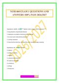NUR1460 EXAM 1 QUESTIONS AND ANSWERS 100&percnt; PASS 2026&sol;2027