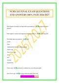 NURS 243 FINAL EXAM QUESTIONS AND ANSWERS 100&percnt; PASS 2026&sol;2027