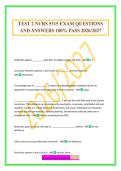 TEST 2 NURS 5315 EXAM QUESTIONS AND ANSWERS 100&percnt; PASS 2026&sol;2027