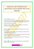 NURS 5315&colon; ADV PATHO EXAM 1 QUESTIONS AND ANSWERS 100&percnt; PASS 2026&sol;2027