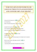 NURS 5315 ADVANCED PATHO FLUID AND ELECTROLYTE EXAM QUESTIONS AND ANSWERS 100&percnt; PASS 2026&sol;2027
