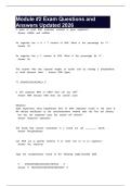 Module &num;2 Exam Questions and Answers Updated 2026