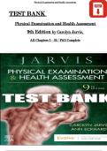 Physical Examination and Health Assessment&comma; 9th Edition &lpar;2023&rpar; &ndash; Test Bank &ndash; All Chapters 1&ndash;32 &ndash; Carolyn Jarvis