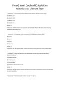 PrepIQ North Carolina NC Adult Care Administrator Ultimate Exam 