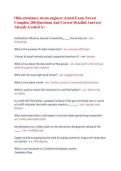 Ohio stationary steam engineer Actual Exam Newest Complete 280 Questions And Correct Detailed Answers&vert; Already Graded A&plus;