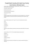 PrepIQ North Carolina NC Adult Care Family Care Homes Ultimate Exam 
