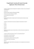 PrepIQ North Carolina NC Aerial Pesticide Applicator Pilot Ultimate Exam 