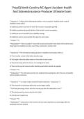 PrepIQ North Carolina NC Agent Accident Health And SicknessInsurance Producer Ultimate Exam 