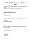 PrepIQ North Carolina NC Agricultural Fair Ultimate Exam 