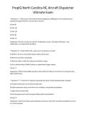 PrepIQ North Carolina NC Aircraft Dispatcher Ultimate Exam 