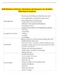 NUR Modules A-D Exam &vert; Questions and Answers &vert; A&plus; Graded &vert;  With Expert Solutions
