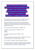 ABAA CERTIFIED AIR BARRIER  SPECIALIST EXAM QUESTIONS WITH  CORRECT SOLUTIONS&vert;&vert;100&percnt;  GUARANTEED PASS&vert;&vert;UPDATED  2026&sol;2027 SYLLABUS&vert;&vert;A&plus;  GRADED&vert;&vert;<<NEWEST VERSION>>