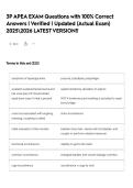 3P APEA  EXAM Questions with 100&percnt; Correct Answers &vert; Verified &vert; Updated &lpar;Actual Exam&rpar; 20252026 LATEST VERSION&excl;&excl;