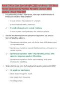 Adult Critical Care Specialty &lpar;ACCS&rpar; Exam Prep &ndash; 156 Most  Tested Questions & Verified Answers &vert; Latest 2026  Update &vert; Exam Prep PDF