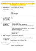 NUR 401&colon; Week 6 Head Injury Exam &vert; Questions and Answers &vert; A&plus;  Graded &vert; With Expert Solutions