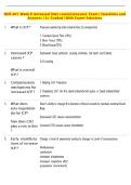NUR 401&colon; Week 6 Increased inter cranial pressure Exam &vert; Questions and  Answers &vert; A&plus; Graded &vert; With Expert Solutions 