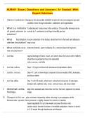 NUR401 Exam &vert; Questions and Answers &vert; A&plus; Graded &vert; With  Expert Solutions