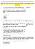 NUR 401 Exam &vert; Questions and Answers &vert; A&plus; Graded &vert; With Expert  Solutions