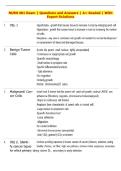 NURS 401 Exam &vert; Questions and Answers &vert; A&plus; Graded &vert; With  Expert Solutions