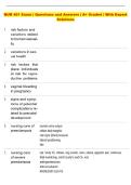 NUR 401 Exam &vert; Questions and Answers &vert; A&plus; Graded &vert; With Expert  Solutions