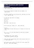 SCRN Questions with Correct Answers