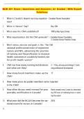 NUR 401 Exam &vert; Questions and Answers &vert; A&plus; Graded &vert; With Expert  Solutions