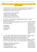 NUR401 practice Exam &vert; Questions and Answers &vert; A&plus; Graded &vert; With  Expert Solutions