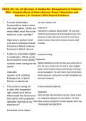 NURS 401 Ch&period; 29 &lpar;Brunner & Suddarth&rpar;&colon; Management of Patients  With  Complications of heart disease Exam &vert; Questions and  Answers &vert; A&plus; Graded &vert; With Expert Solutions