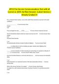 APCO Fire Service Communications Test with all Correct & 100&percnt; Verified Answers &vert;Latest Version &vert;Already Graded A&plus;