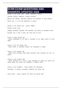SCRN EXAM QUESTIONS AND ANSWERS UPDATED 2026