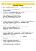 NURS 401 Respiratory Exam &vert; Questions and Answers &vert; A&plus; Graded &vert;  With Expert Solutions