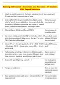 Nursing 401 Exam &num; &vert; Questions and Answers &vert; A&plus; Graded &vert;  With Expert Solutions