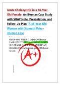 Acute Cholecystitis in a 48-Year Old Female&colon; An iHuman Case Study with SOAP Note&comma; Presentation&comma; and Follow-Up Plan