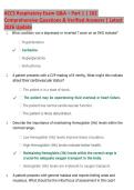 ACCS Respiratory Exam Q&A &ndash; Part 1 &vert; 162  Comprehensive Questions & Verified Answers &vert; Latest  2026 Update