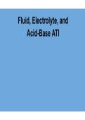 Fluid Electrolyte and Acid Base ATI Review Study Guide 2025&sol; 2026 Practice Questions and Verified Answers