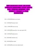 BMW ASSOCIATE LEVEL ASE EXAM &vert; COMPLETE QUESTIONS&vert; LATEST UPDATE 2026 &vert; VERIFIED ANSWERS &vert; 100&percnt; CORRECT &vert; GRADED A&plus;&vert; PASS GUARANTEED