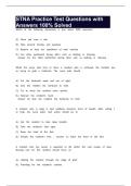 STNA Practice Test Questions with Answers 100&percnt; Solved
