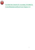 Data Analytics for Accounting &lpar;3rd Edition&rpar; by Vernon Richardson & Ryan Teeter &ndash; Test Bank &ndash; Chapters 1&ndash;11 Practice Questions with Answers