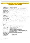 NUR1211 - Cumulative Final Exam &vert; Questions and Answers &vert; A&plus;  Graded &vert; With Expert Solutions 